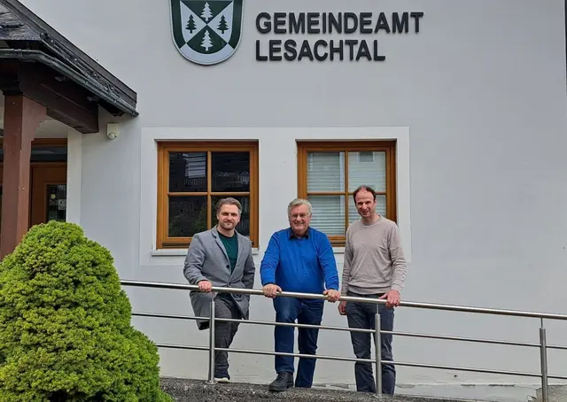 Von links: Ferdinand Stadlober, Johann Windbichler und Bernhard Knotz | Foto: Kärntner Volkspartei - Team Lesachtal