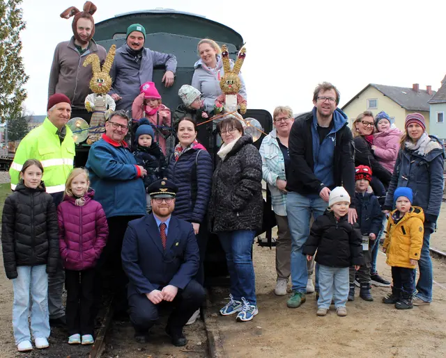 Mit der Wackelstein-Express zum Osterhasen