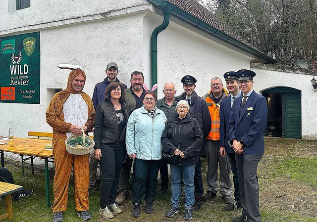 Osternester waren in der Kellergasse Fuchsenweg versteckt