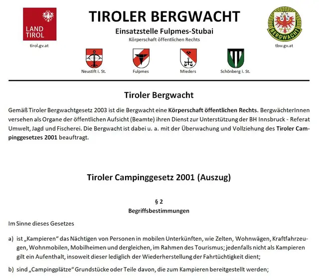 gezielte Bergwacht-Information mit Merkblättern | Foto:  TBW Est. Stubai