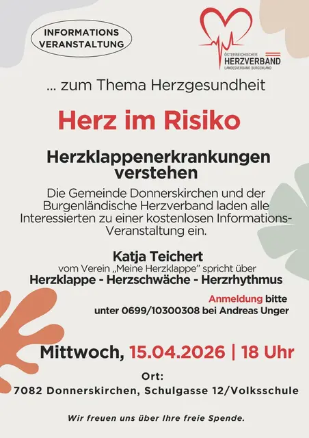 Zum Thema Herzgesundheit - Herz im Risiko