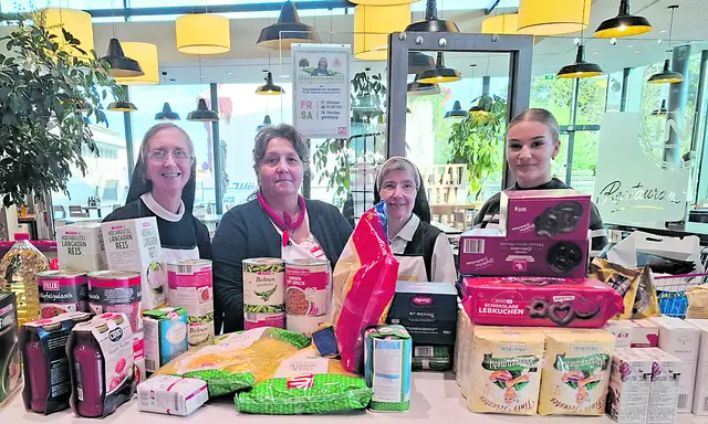30. Lebensmittelsammlung der Amstettner Franziskanerinnen