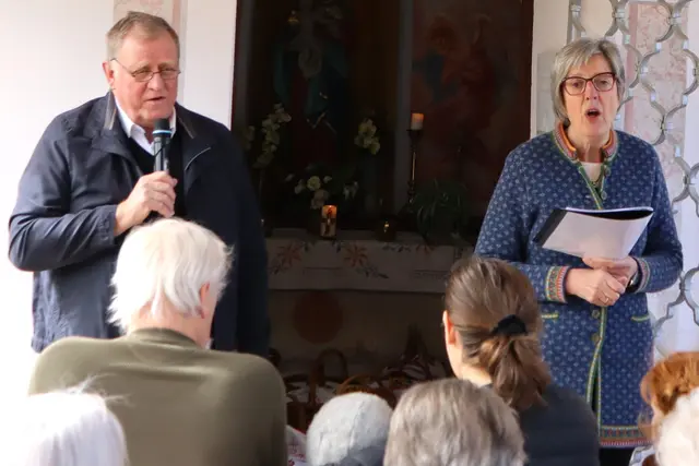 Gerhard Mochart und Martha Schriebl gestalteten die Segensfeier | Foto: Gerhard Langmann