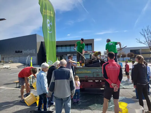 Grünen Engerwitzdorf verteilen gratis Erde für Pflanzen
