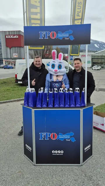 FPÖ Rum überrascht mit pfiffiger Osterhasen-Aktion