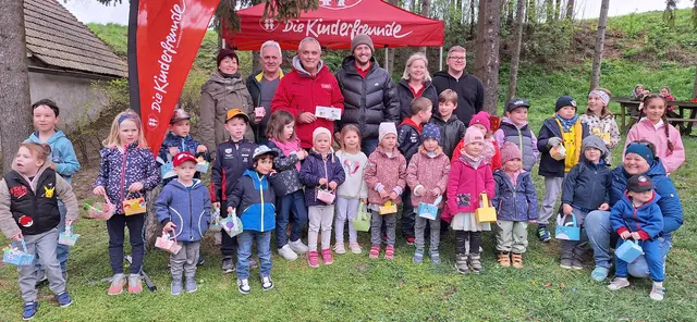 Die Kinderfreunde Kreuttal sorgten für Osterfreude in Hornsburg