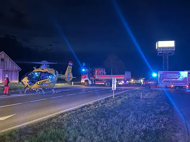 Zwischen Hollabrunn und Suttenbrunn passierte ein schwerer Motorradunfall. | Foto: FF Hollabrunn