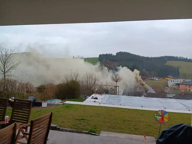 Brand eines Kamins, Explosion einer Powerbank