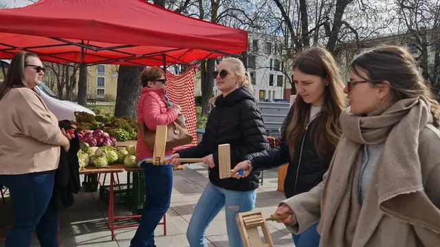 Ostereieraktion am Karsamstag von SPÖ und ÖVP im Stadtgarten