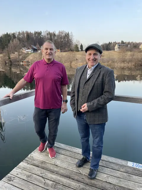 Karl Nessmann und Martin Rümmele (Kulturgarten Aichwaldsee) | Foto: Nada Zerzer