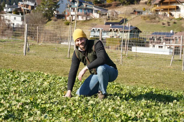 Als Landwirt sieht Ebner seine Aufgabe darin, den Boden zu füttern. | Foto: Mein Bezirk/Birgit Gehrke