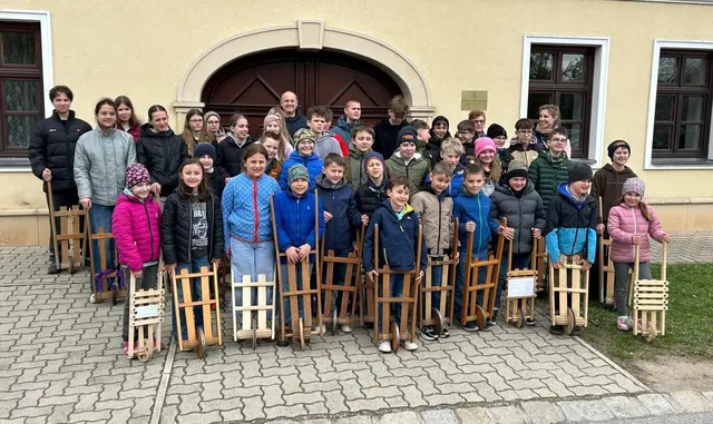 Eine Rekordzahl von 40 Ratschenkindern beteiligte sich heuer an der Aktion. | Foto: Neudorf
