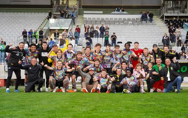 Der FC Kitzbühel jubelt im Tivoli. 2:1-Auswärtssieg in der Regionalliga West gegen den Tabellenführer FC Wacker Innsbruck. | Foto: FCK/as.sportphotography