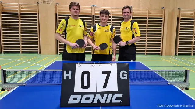 Gegen Sierndorf zeigte das Horner Team erneut seine Stärke. | Foto: Union Horn - Sektion Tischtennis