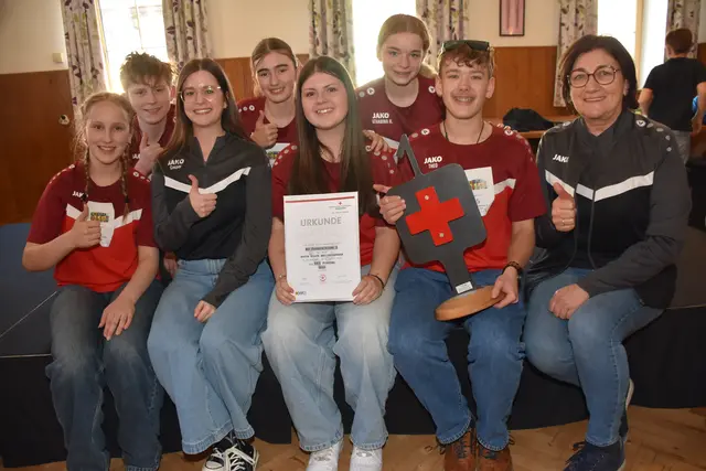 Jugendrotkreuz Bezirkstag 2026 in der Mittelschule Waldhausen.  Erste Hilfe Sieger MS Pabneukirchen 2.  | Foto: Robert Zinterhof