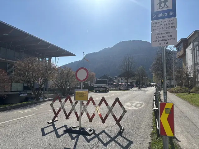 Ab sofort gilt in der Adolf-Pichler-Straße, die Michael-Unterguggenberger-Straße sowie der Dr.-Franz-Stumpf-Straßeein ein Fahrverbot für Autos zwischen 7:15 bis 8 Uhr und von 11:40 bis 13 Uhr  | Foto: Martina Obertimpler 