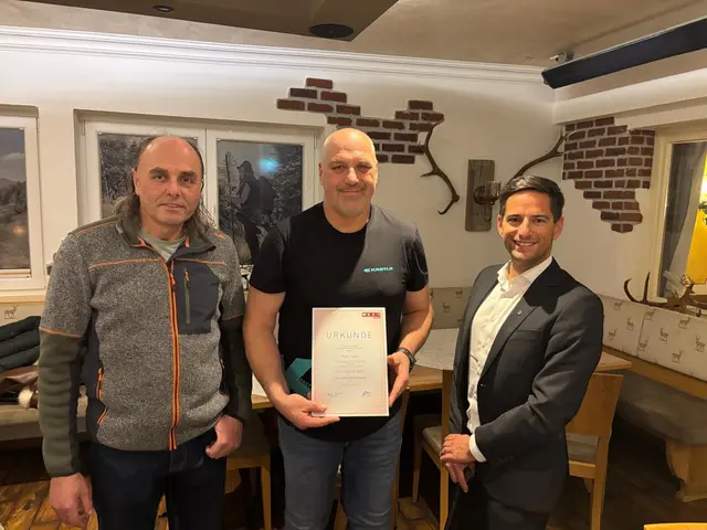 25-jähriges Dienstjubiläum bei 