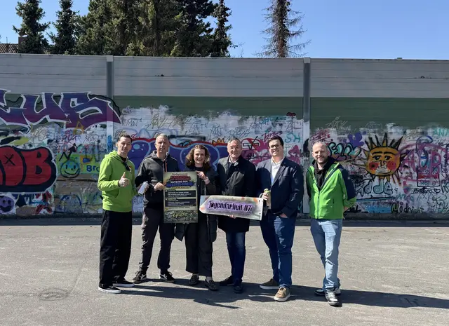 Neue Graffitiwand schafft kreative Freiräume für Talente vor Ort