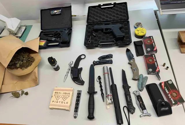 Waffenarsenal trotz aufrechtem Waffenverbot – Vermisstensuche entpuppte sich als "Mega-Fund". | Foto: LPD NÖ