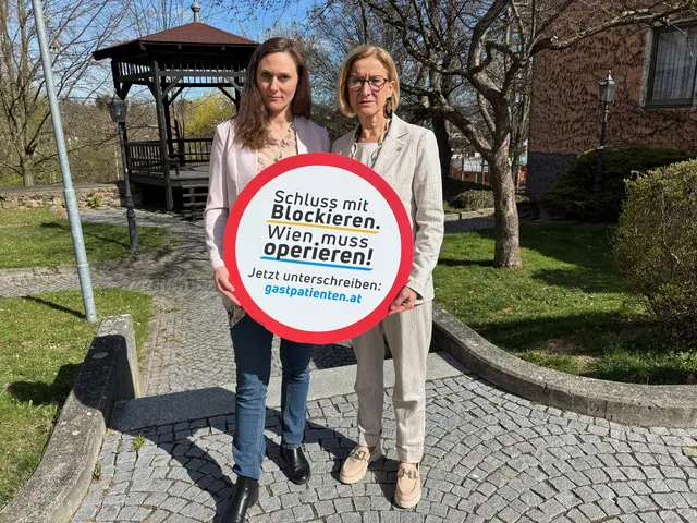 Bundesrätin Viktoria Hutter zieht Bezirksbilanz zur Unterstützung der "NÖ-Gastpatientenkampagne" mit Landeshauptfrau Johanna Mikl-Leitner in Groß Siegharts. | Foto: Volkspartei Niederösterreich