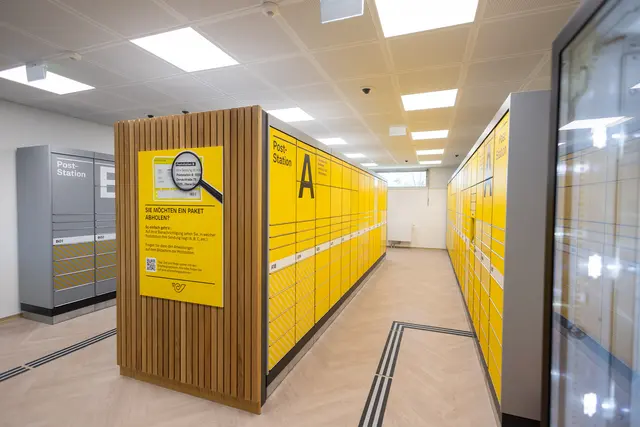 Die Per-Albin-Hannson-Siedlung hat eine neue Post-Station.  | Foto: Österreichische Post AG