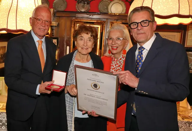 Werner Fasslabend, Helene von Damm, Martina Fasslabend, Peter Großmann | Foto: Conny de Beauclair
