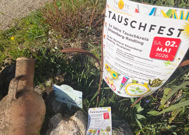TAUSCHFEST. 10 Jahre Tauschkreis Sitzenberg-Reidling am 2. Mai 2026