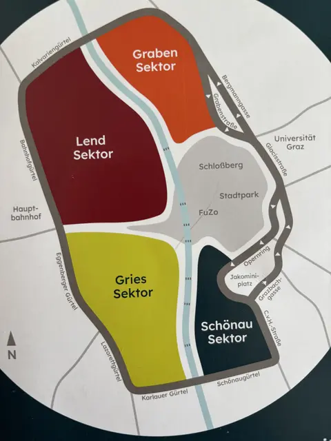 Geht es nach dem Vorschlag, sollen folgende vier Sektoren für den Durchzugsverkehr gesperrt werden, die Umfahrung soll den Gürtel stattfinden.  | Foto: MeinBezirk/Markus Kropac