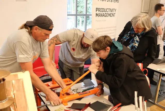 Kräftig drücken und es läuft | Foto: Gerhard Langmann