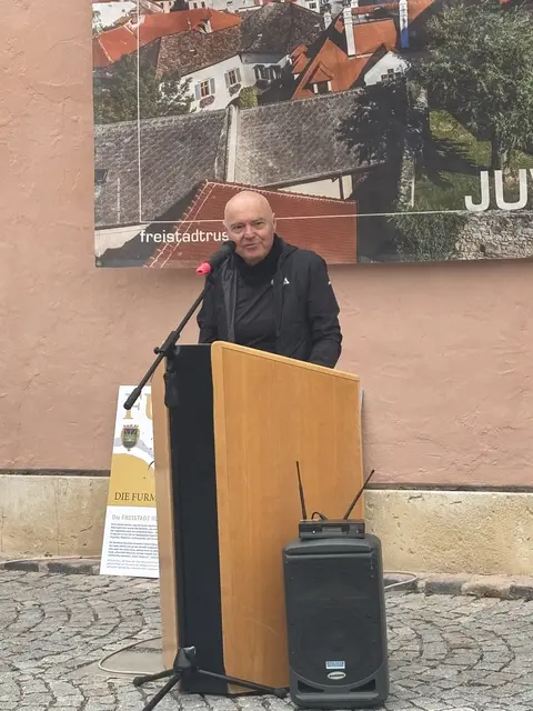 Die Idee für den neuen Radweg stammt von Peter Penkoff, Honorarkonsul der Republik Slowenien. | Foto: Sandra Koeune / MeinBezirk