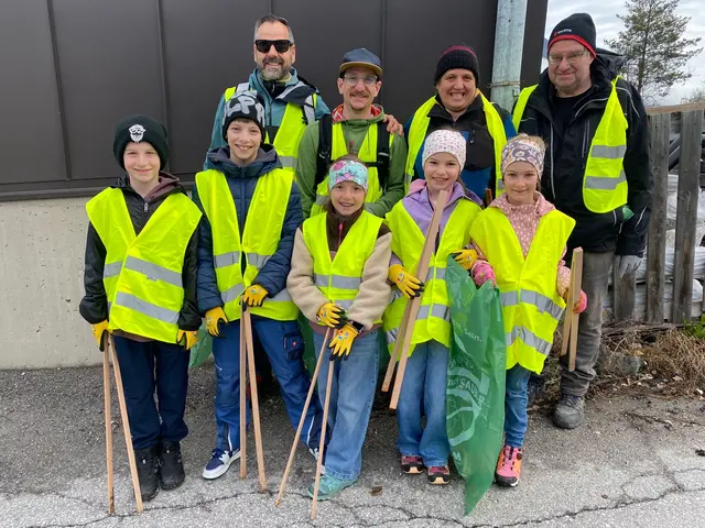 Den Tischtennisschläger?gegen die Müllzange getauscht!