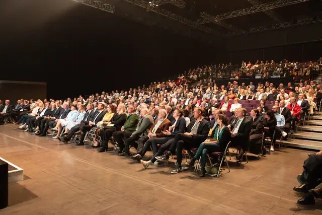Gut gefüllt war die List-Halle beim Wahlkampfautakt der Grazer ÖVP. | Foto: Benjamin Gasser