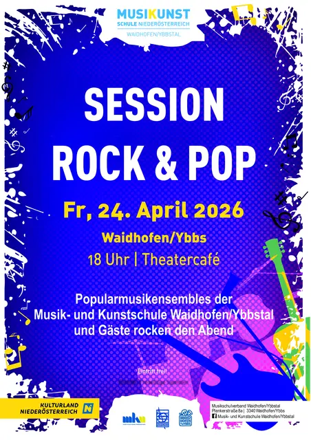 Schülerinnen und Schüler der Popularmusikabteilung haben sich zu neuen Bands zusammengeschlossen und präsentieren ein abwechslungsreiches Programm. | Foto: Musik- und Kunstschule Waidhofen/Ybbstal