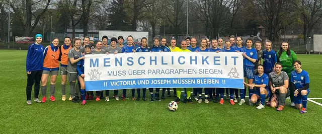 Solidaritätskundgebung am Besele für Victoria und Joseph. | Foto: SKW