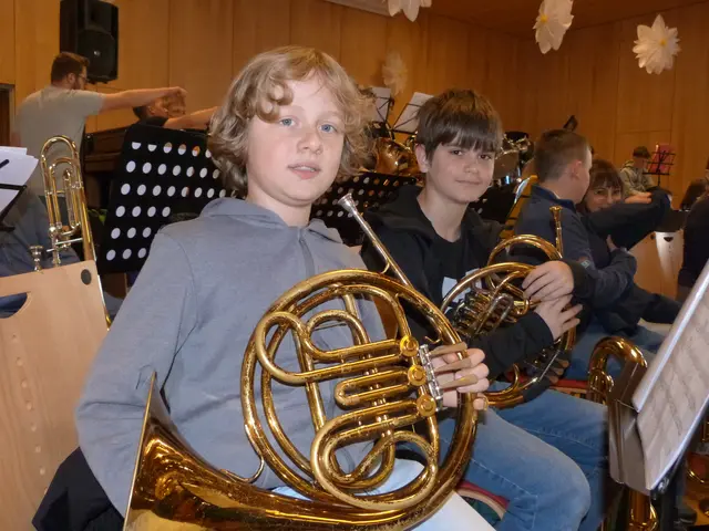 Am Horn zeigten die jungen Talente ihr Können.  | Foto: Vanessa Wittmann