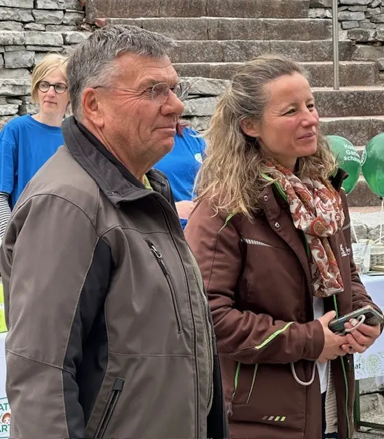 Reinhard Kittenberger und Manuela Murth-Menhardt von den Kittenberger Erlebnisgärten.