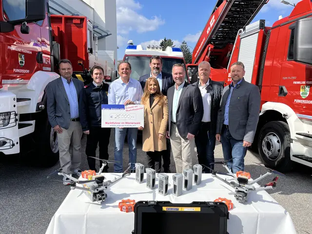 Bundesminister a.D Karl Schlögl, Daniel und Rudi Dräxler, Verde Lenz, Bgm. Stefan Steinbichler (Purkersdorf), Bgm. Josef Rothensteiner (Pressbaum), Bgm. Peter Buchner (Mauerbach), Bgm. Paul Porteder (Tullnerbach) | Foto: Franziska Führer