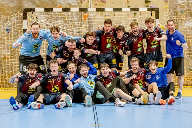 Endlich konnte das Team der Sportunion Leoben wieder über einen Sieg in der eigenen Halle jubeln. | Foto: Robert Edegger