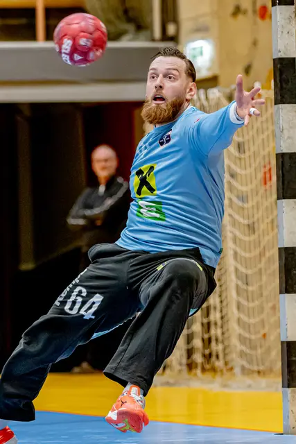 Adrian Lombes-Birkenheuer zeigte im Tor der Sportunion Leoben eine starke Leistung. | Foto: Robert Edegger