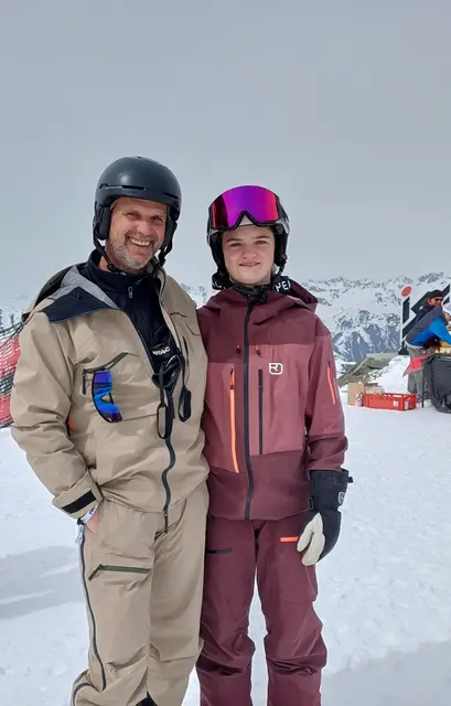 Michael Zangerl (Vorstand TVB Paznaun-Ischgl mit seiner Tochter Romy) | Foto: Monika Hammerl