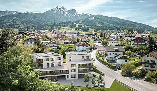 So wie auf dieser Grafik wird das Projekt "Frida" in Mutters nach demnöchst erfolgen Fertigstellung aussehen. | Foto: Moser Wohnbau