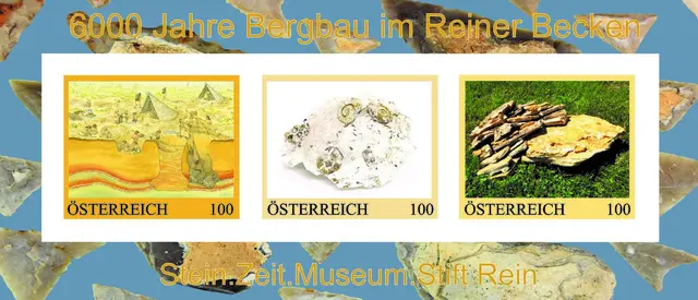 Briefmarke zeigt Hornsteinfunde aus Rein