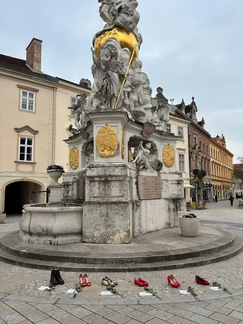 Auch in Baden wurde auf die Femizide hingewiesen. | Foto: Junge Generation