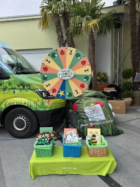 Auch das Glücksrad lockte Besucherinnen und Besucher an.