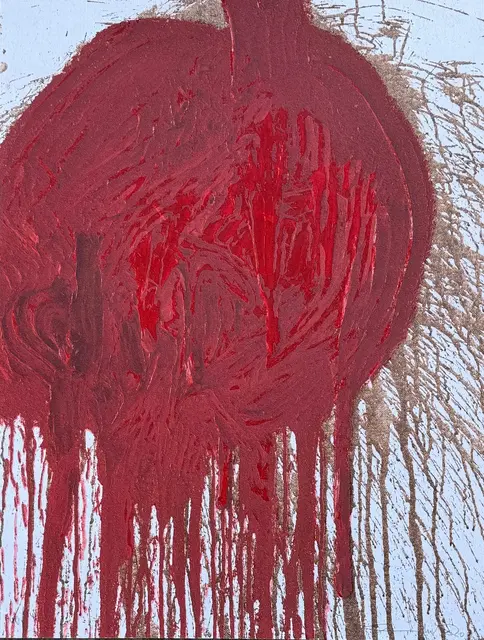 Auch ein Bild von Nitsch kommt unter den Hammer. | Foto: Schule Äthiopien