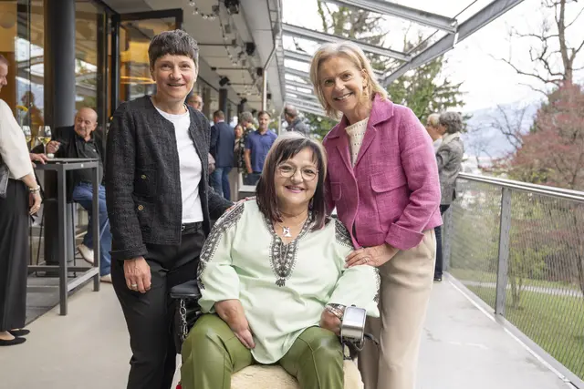 (v. l.): Kristin Vavtar (Geschäftsführerin des slw), Marianne Hengl (Obfrau von RollOn Austria) und Gabriele Neumair (Vorständin der Seraphiner Stiftung). | Foto: Seraphiner Stiftung / Berger