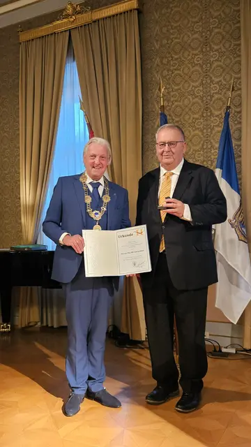 Bürgermeister Alfred Babinsky und Ludwig Bittner | Foto: Stadtgemeinde Hollabrunn