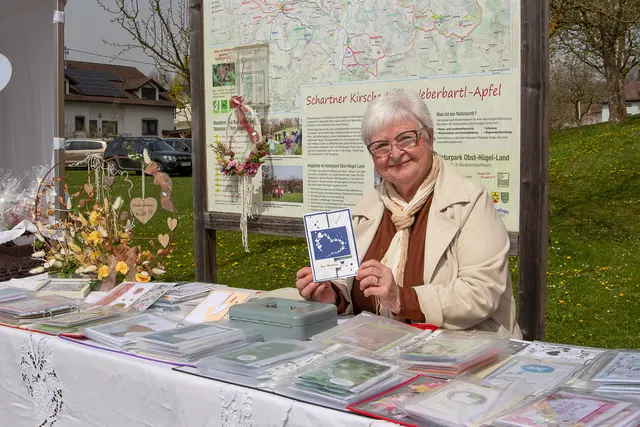 1. Samareiner Genussmarkt - Christine Lehner aus Finklham mit sehr kreativen Billets