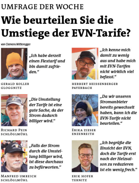 Und wie stehst du zu den EVN-Tarifen?