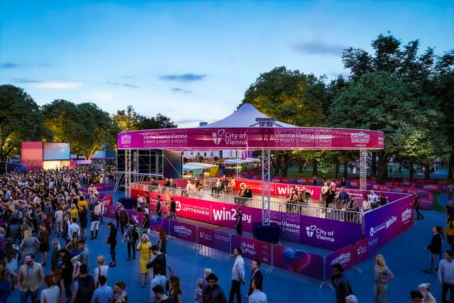 Beim Public Viewing am Rathausplatz und auch in der Stadthalle wird es eigene Rollstuhlplattformen geben. | Foto: Stadt Wien
